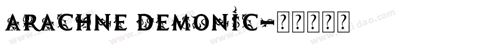Arachne Demonic字体转换